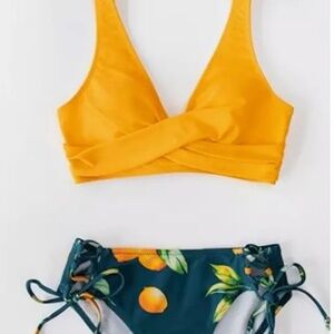 cupshe womens bathing suit 2 piece bikini large